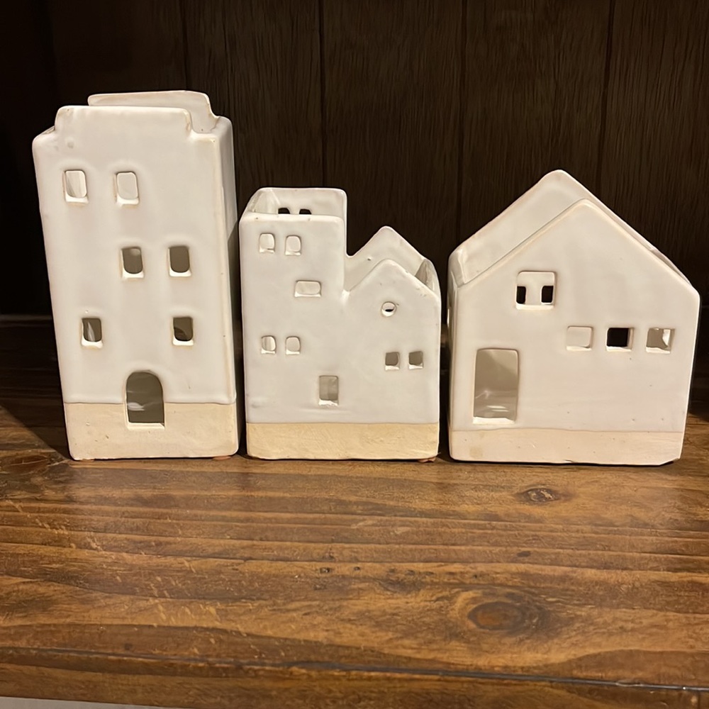 West elm village tea light candleholders